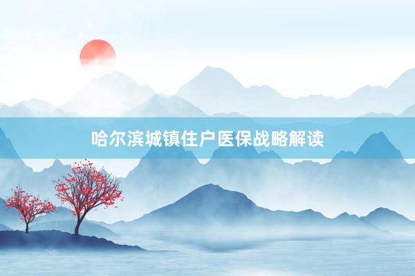 哈尔滨城镇住户医保战略解读